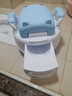 小哈倫兒童馬桶嬰兒坐便器嬰幼兒尿盆小孩寶寶小便器3D軟墊坐墊天藍(lán) 曬單實(shí)拍圖