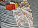 貝瑞加（Babyprints）嬰兒半背衣2件裝長(zhǎng)袖純棉寶寶上衣護(hù)肚和尚服家居內(nèi)衣 兔子黃點(diǎn)52 曬單實(shí)拍圖