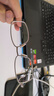 精工(SEIKO)眼鏡架鈦合金全框男商務(wù)簡(jiǎn)約方框眼鏡框HC1028 076 僅鏡框 曬單實(shí)拍圖