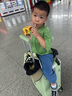 大嘴猴（Paul Frank）寶媽行李箱兒童可坐騎帶娃拉桿箱寶寶推車大容量旅行箱可坐25公斤 牛油果綠/大容量/多功能/贈(zèng)坐墊 24英寸 曬單實(shí)拍圖