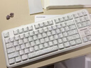 邁從（MCHOSE）K87S/G87旋鈕無(wú)線(xiàn)機械鍵盤(pán)電競游戲客制化有線(xiàn)/藍牙三模gasket結構全鍵熱插拔辦公 K87S 白等高實(shí)線(xiàn)側刻 快金軸V3 曬單實(shí)拍圖