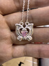 足銀999巴啦啦小魔仙變身器純銀項鏈可愛(ài)少女心閨蜜禮物送女友 小魔仙白鉆款 曬單實(shí)拍圖