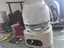美的（Midea）花漾0膠水全玻璃全自動(dòng)養生壺 辦公室多功能煮茶壺 燒水壺恒溫電熱水壺煮茶器花茶壺1L YS10B101 曬單實(shí)拍圖