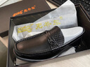 老爺車(chē)（WECKER）男鞋輕奢高端皮鞋休閑男真皮樂(lè )福鞋韓版時(shí)尚青年鞋子男開(kāi)車(chē)男鞋 LYC63002黑色 38 曬單實(shí)拍圖
