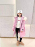 G.DUCKKIDS兒童羽絨服女童洋氣新款中長(cháng)款加厚寶寶中大童女孩白鴨絨保暖外套 蘿莉粉色 9919 120 合適1.2米35-45斤左右 曬單實(shí)拍圖