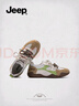 Jeep復(fù)古德訓(xùn)鞋春秋女運(yùn)動休閑鞋紅色鞋子女鞋軟底 灰綠色 38 曬單實(shí)拍圖