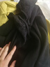 MsShe【45支羊毛混紡】大碼女裝2025秋季胖mm顯瘦撞色V領(lǐng)毛衣外套 藏青藍色25年9月20日到貨 3XL 曬單實(shí)拍圖