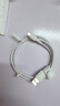 貝爾金（BELKIN）蘋(píng)果數據線(xiàn) PD快充 USB-A轉Type-C充電線(xiàn) iPhone充電線(xiàn) 蘋(píng)果手機充電 1米編織款白色 CAB022 曬單實(shí)拍圖