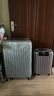 新秀麗（Samsonite）行李箱20英寸拉桿箱時(shí)尚豎條紋旅行箱包拿鐵咖GU9密碼登機箱 曬單實(shí)拍圖