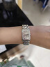 瑞士正品Longines浪琴小方金表鋼帶石英手表黛綽維納鑲鉆時(shí)尚女表 黛綽維納白盤(pán)鑲鉆鋼帶 石英 曬單實(shí)拍圖