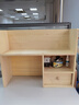 唐隆實(shí)木桌面書(shū)架學(xué)生桌上多層松木書(shū)桌收納置物架簡(jiǎn)易飄窗小書(shū)柜 全實(shí)木帶后背板2層60CM-原木色 細致分區 不再單調 曬單實(shí)拍圖
