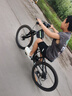 鳳凰自行車(chē)山地自行車(chē)男士變速單車(chē)女青少年成人學(xué)生公路賽車(chē) 途瑞 鋼架【輻條】消光黑 24寸【適合145-170cm】 24速卡式碟剎 曬單實(shí)拍圖