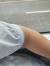 德瑪納甜妹泡泡袖上衣春裝圓領(lǐng)短袖拼接泡泡袖T恤女 皓月白 L  曬單實(shí)拍圖