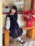 G.DUCKKIDS小黃鴨童裝女童連衣裙秋裝2025新款洋氣兒童裙子春秋季寶寶兩件套 圖片色 110 建議4~5歲【100-110cm】cm 曬單實(shí)拍圖
