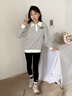 moonkids女童褲子秋裝打底褲春秋童裝2025新款兒童外穿秋季純棉休閑女寶寶 9658黑色（春秋款） 110 cm 曬單實(shí)拍圖