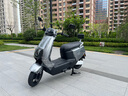 愛瑪電動摩托車輝騰72V32AH長續(xù)航130KM高顏值外賣家用舒適出行智能電動車 極地灰 曬單實拍圖