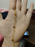 周六福（ZLF）  黃金手鏈女款足金5G金閃耀星星手串夢(mèng)幻星愿 計價(jià) 16+3cm尾鏈-3.34g 曬單實(shí)拍圖