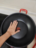 特福（Tefal）炒鍋有鈦不粘鍋家用炒菜鍋少油煙鍋32cm炒鍋佳溫紅心磁爐通用炒鍋 曬單實(shí)拍圖