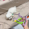 寵物狗狗牽引繩多功能遛狗繩子可斜跨解放雙手小中大型犬牽引繩子 紫色泡泡棉-牽引 185cm*1cm 曬單實拍圖