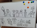 比比牛 90*60cm支架式白板黑板 雙面家用寫(xiě)字板 移動(dòng)粉筆綠板 BBNV-L6090X 曬單實(shí)拍圖
