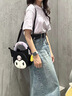 toutou七夕情人節(jié)禮物送女友三麗鷗kuromi聯(lián)名庫洛米甜酷迷你鏈條斜挎包 奧利奧黑大版-贈(zèng)KT夾 順豐速達(dá) 曬單實(shí)拍圖