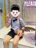 羅蒙男童小西裝背帶套裝男寶周歲生日花童禮服兒童演出服 藏青色120 曬單實拍圖