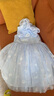 迪士尼（DISNEY）女童披云肩艾莎連衣裙子六一 兒童節 演出禮服夏DB421RE34藍140 曬單實(shí)拍圖