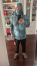 阿瑪迪斯德高拉釣魚服男款夏季遮面皮膚衣垂釣透氣冰絲路亞防曬衣戶外遮陽杉 風暴藍套裝（上衣+褲子） XL 曬單實拍圖
