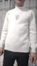 水貂絨毛衣男秋冬季2025新款加厚保暖半高領(lǐng)針織衫青少年打底線(xiàn)衣 FD69白色 M -建議【80-105斤】左右 曬單實(shí)拍圖