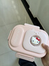 卡馳慕寧Hellokitty飯盒凱蒂貓304食品級不銹鋼學(xué)生上班便攜式初高中餐盒 喵二格不銹鋼（餐具+貼片） 曬單實(shí)拍圖