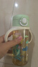 WOIBABY適配貝親直飲吸管奶瓶配件學(xué)飲吸管水杯蓋寬口徑手柄三代通用 綠色（12個(gè)月+）吸管彈力杯蓋+手提繩 曬單實(shí)拍圖