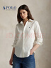 Polo Ralph Lauren 拉夫勞倫  女裝 25年早秋經(jīng)典版斜紋棉布襯衫RL27078 101-米色 XXS 曬單實(shí)拍圖