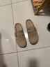 拉夏貝爾女鞋勃肯鞋女百搭外穿一腳蹬懶人平底包頭鞋女-SLX133 沙色 38 曬單實(shí)拍圖
