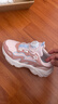 特步（XTEP）兒童花瓣鞋2.0女童輕盈防水防風(fēng)革面旋轉扣休閑鞋純凈粉/顆粒粉33 曬單實(shí)拍圖