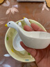天鵝ins創(chuàng)意可愛(ài)陶瓷浮雕醬油碟家用小味蝶醋碟火鍋蘸料小碟子 四個(gè)裝 曬單實(shí)拍圖