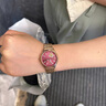 瑞士正品浪琴Longines手表女士全自動機(jī)械表時(shí)尚潮流專用新款女表 鋼帶玫紅 33mm 曬單實(shí)拍圖