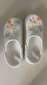 名創(chuàng)優(yōu)品（MINISO）洞洞鞋男女夏季外穿涼鞋防滑厚底踩屎感包頭涼拖鞋 白色+海洋星星 曬單實拍圖