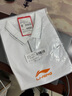 李寧（LI-NING）乒乓球服短袖POLO衫速干吸汗透氣T恤上衣男女同款 白色  2XL  曬單實(shí)拍圖