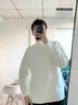 高領(lǐng)毛衣男韓版修身針織衫男秋冬季百搭純色打底衫套頭衫線衣 勝潮-M303白色 升級(jí)版高質(zhì)量款 L （建議110-120斤以內(nèi)） 曬單實(shí)拍圖