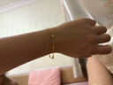 周大福ING系列四芒星足金黃金手鏈女(工費380)15cm 約3.65g F235687 曬單實拍圖