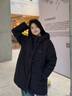 波司登（BOSIDENG）新款羽絨服女中長(cháng)款連帽90絨休閑百搭送父母外套B250245122 黑色|8056 L 170/92A 體重約130-150斤 曬單實(shí)拍圖