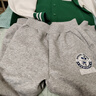 巴布豆兒童套裝棒球服兩件套男童2025春秋新款女童學(xué)院風(fēng)韓版衣服中大童 墨綠 陽光巴布X+灰 陽光巴布X 140 曬單實(shí)拍圖