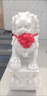 魔都石獅子一對青石看門(mén)鎮家用大門(mén)口石獅子漢白玉石雕墓前小號擺件 漢白玉高60一對 曬單實(shí)拍圖