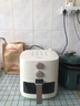 美的（Midea）空氣炸鍋蒸汽嫩烤不干柴 透明可視實(shí)用大容量5.3L 金屬內(nèi)腔易潔烤盤(pán) 易用旋鈕免翻面KZE5383  曬單實(shí)拍圖