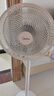 美的（Midea）電風(fēng)扇 家用七葉立式落地扇宿舍臥室輕音節(jié)能搖頭桌面小風(fēng)扇大風(fēng)力空氣循環(huán)風(fēng)扇 SAF30AC  曬單實(shí)拍圖