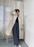 波司登（BOSIDENG）2025新款輕薄90鵝絨服女長款小香風(fēng)菱格襯衫領(lǐng)保暖外套B250134188 柔光淺米|8F29 S 160/84A 體重約100-110斤 曬單實拍圖