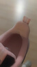 特步（XTEP）童鞋女童棉鞋兒童冬季精貂絨保暖魔術(shù)貼跑鞋 黑/浪漫粉 36 曬單實拍圖