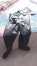 漁達人加厚下水褲半身捕魚(yú)雨褲男連體全身防水衣服皮叉褲水庫耐磨 黑色【特厚】（護膝款）120絲 XL（44-45鞋碼） 曬單實(shí)拍圖