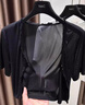 皮爾卡丹（pierre cardin）夏季配吊帶裙的小外搭披肩短款網(wǎng)紗冰絲開(kāi)衫簡(jiǎn)約百搭防曬罩衫坎肩 灰色[中袖開(kāi)衫] M [建議80-100斤] 曬單實(shí)拍圖