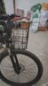 迪路仕（DEROACE）自行車(chē)車(chē)筐前筐金屬可折疊后車(chē)籃子前車(chē)筐配件山地車(chē)前掛車(chē)框 加粗折疊款(黑色) 曬單實(shí)拍圖